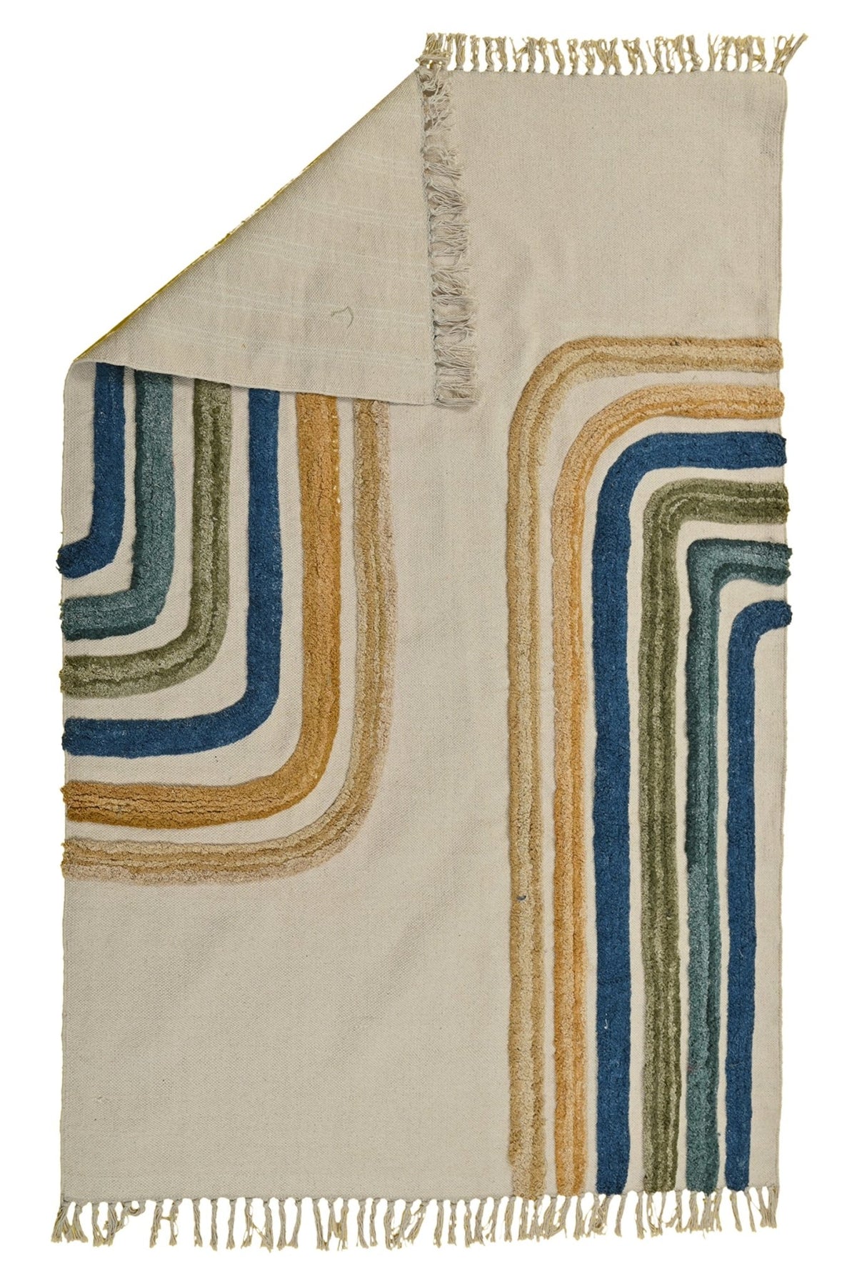 DEPOT HAND EMBROIDERED COTTON RUG - ART AVENUE
