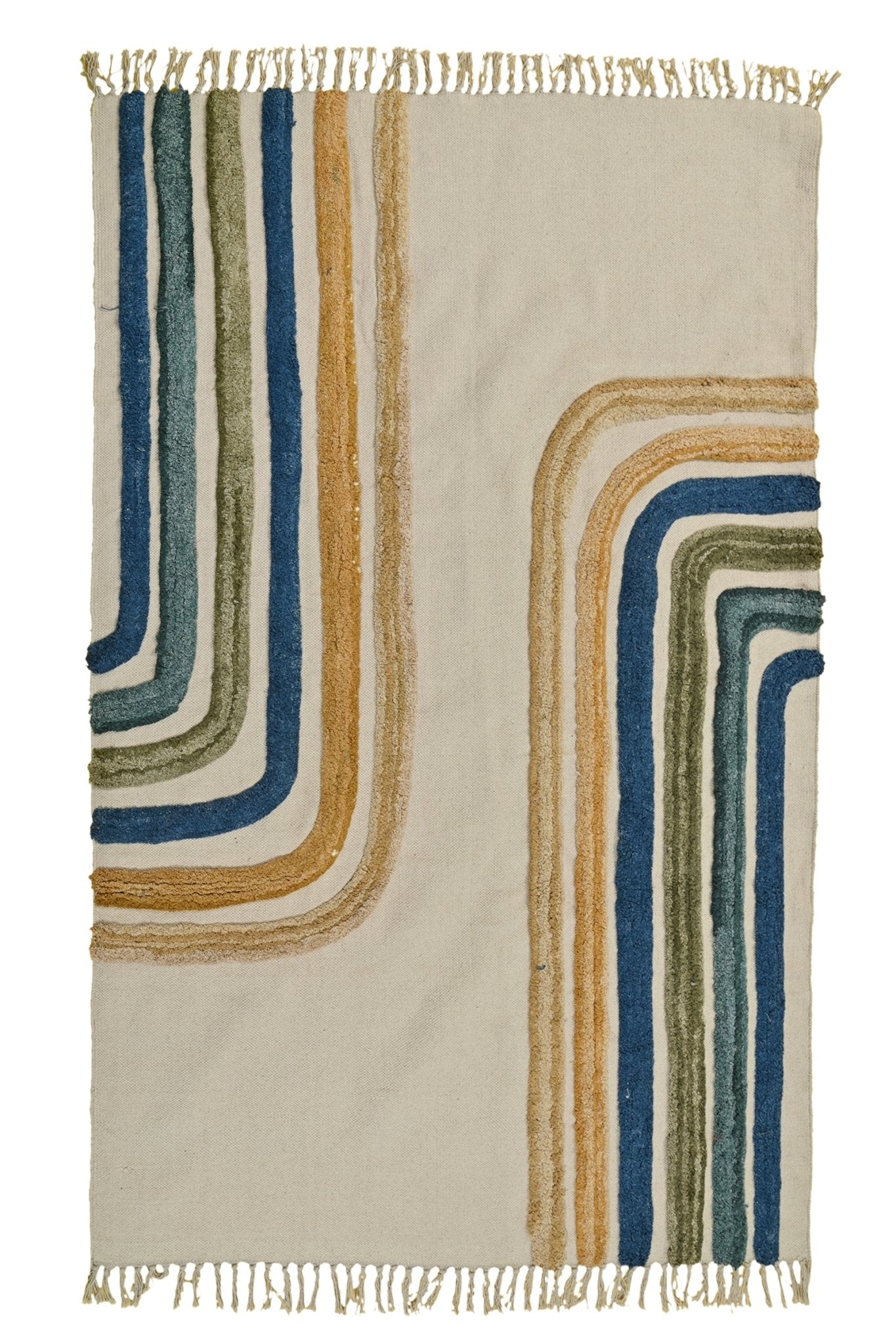 DEPOT HAND EMBROIDERED COTTON RUG - ART AVENUE