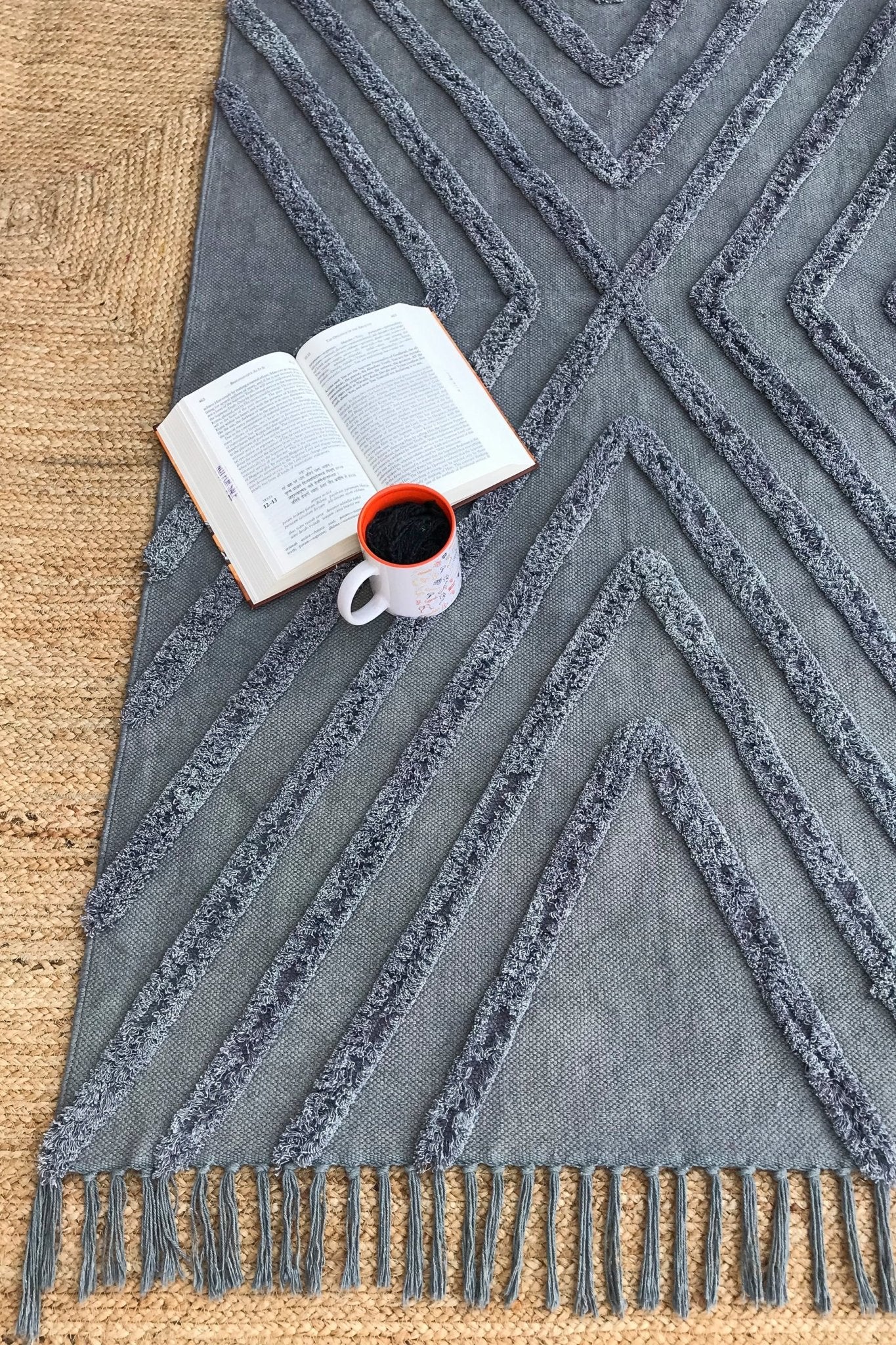Hollywood hand-embroidered rug — handmade in Jaipur