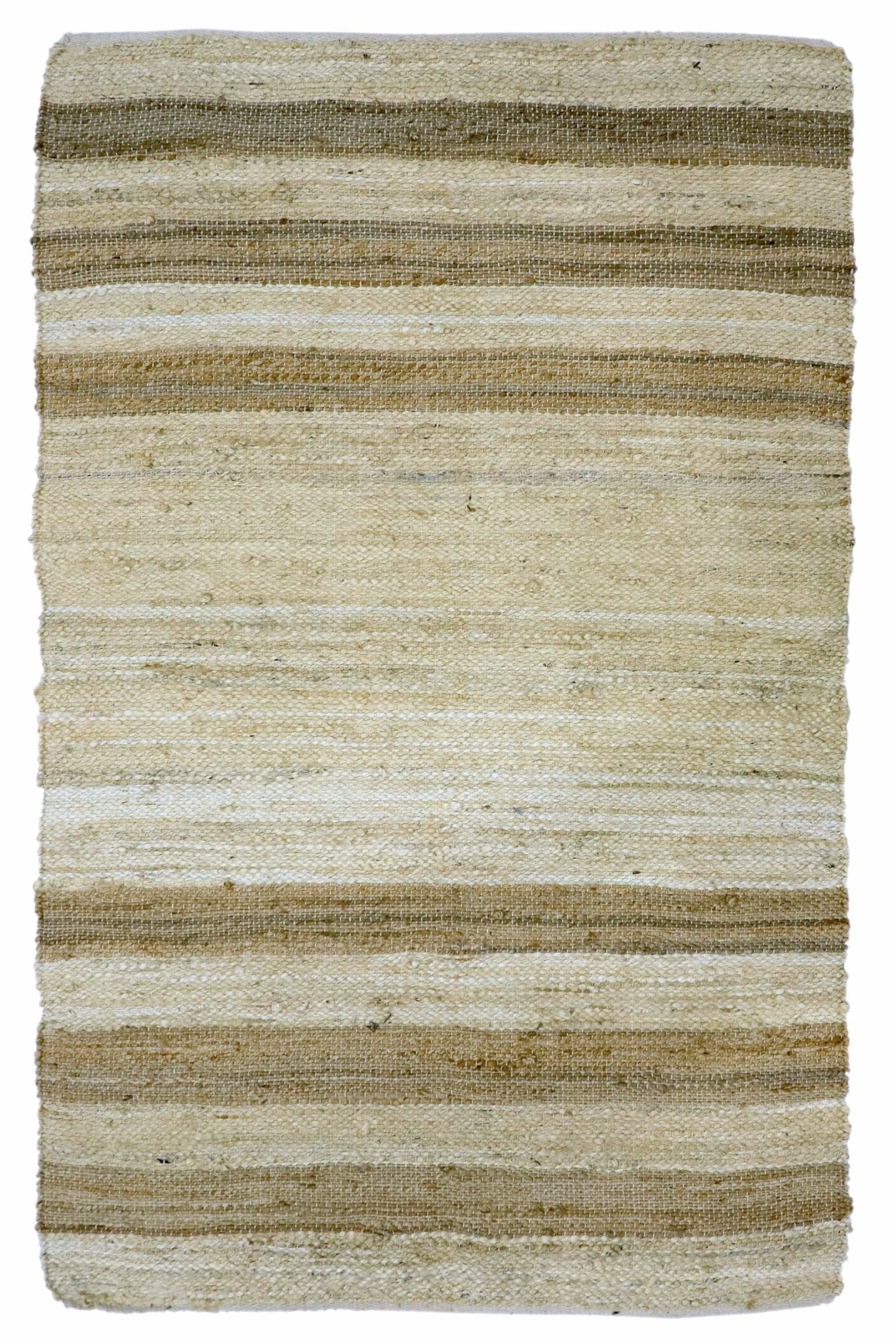 Horizon braided jute rug in beige — Art Avenue