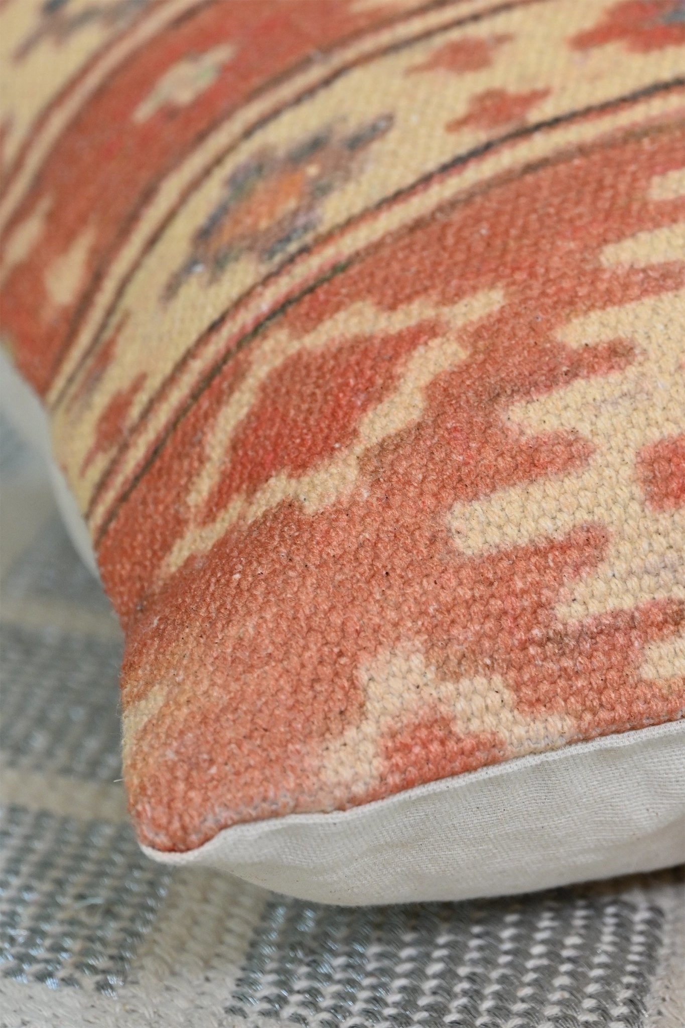 Digital-printed square cushion on sofa — Art Avenue