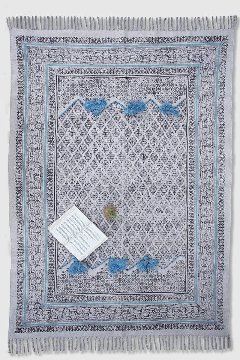 ROCKSALT - BLOCK PRINTED RUG - ART AVENUE
