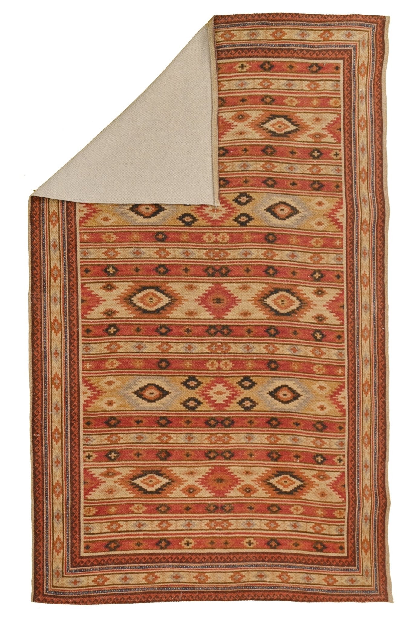 Shalom block-printed rug multiple sizes — Art Avenue