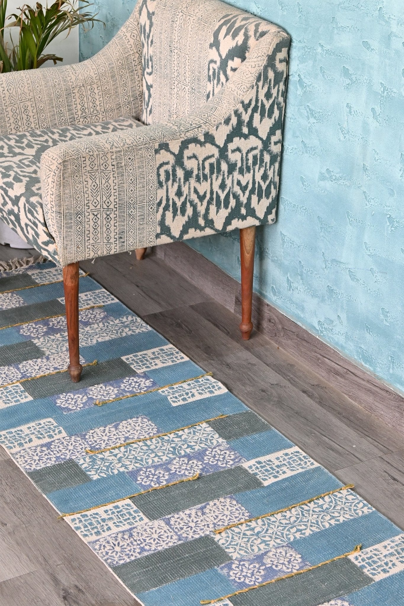 SHIRLEY - BLOCK PRINTED FLOOR RUNNER - ART AVENUE