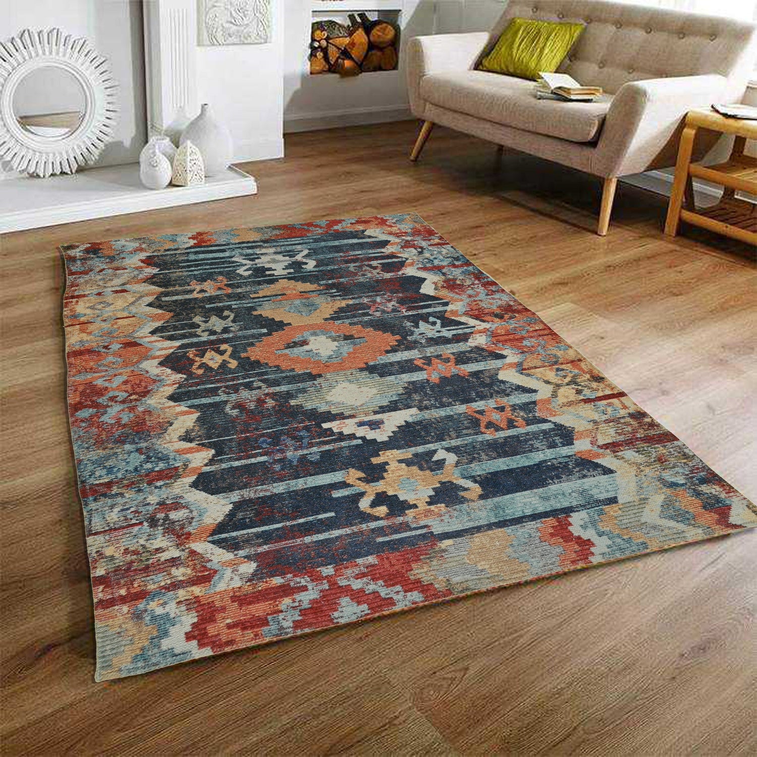 Tinsel cotton rug pattern — Art Avenue Jaipur