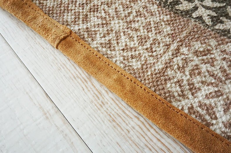 VANCE - BLOCK PRINTED COTTON FLOOR RUG RUNNER - ART AVENUE