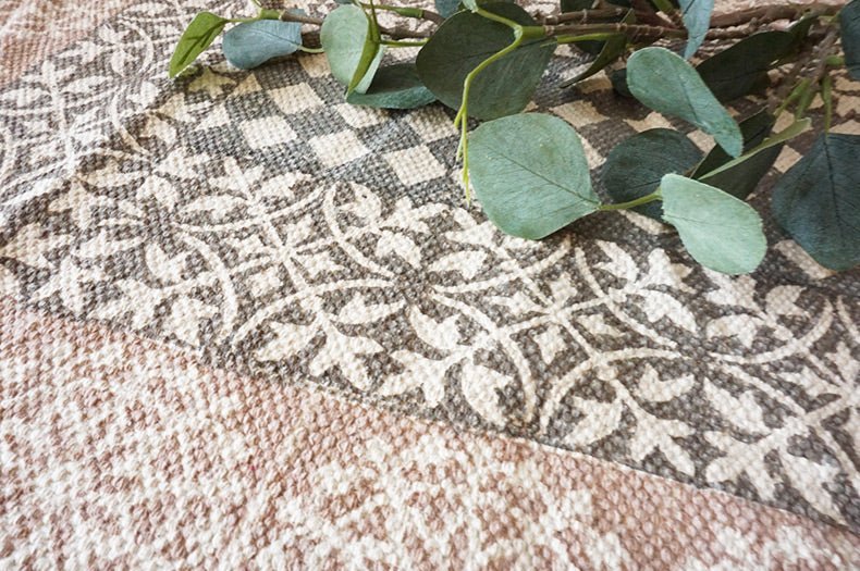 VANCE - BLOCK PRINTED COTTON FLOOR RUG RUNNER - ART AVENUE