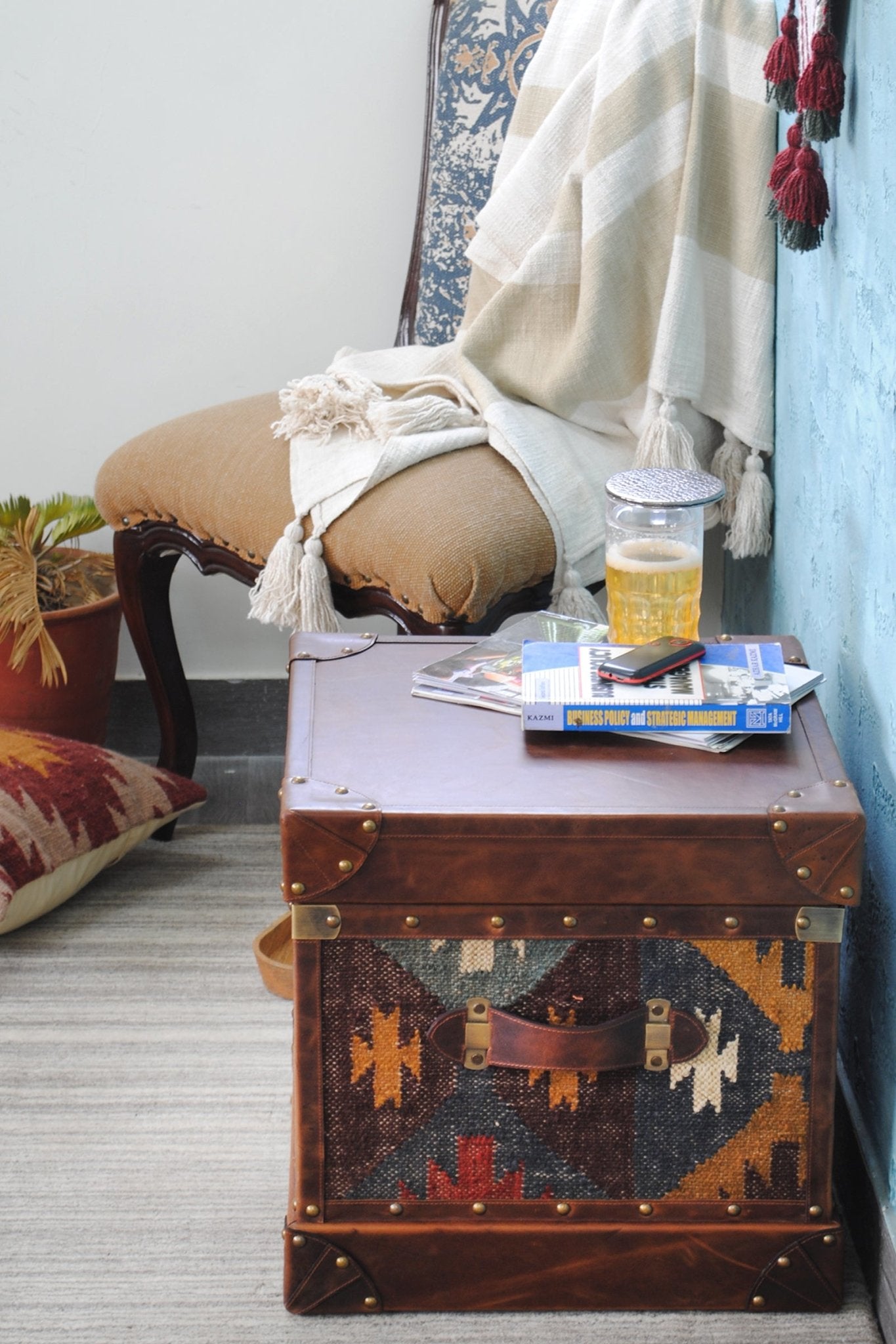 Kilim Storage Trunk — Art Avenue