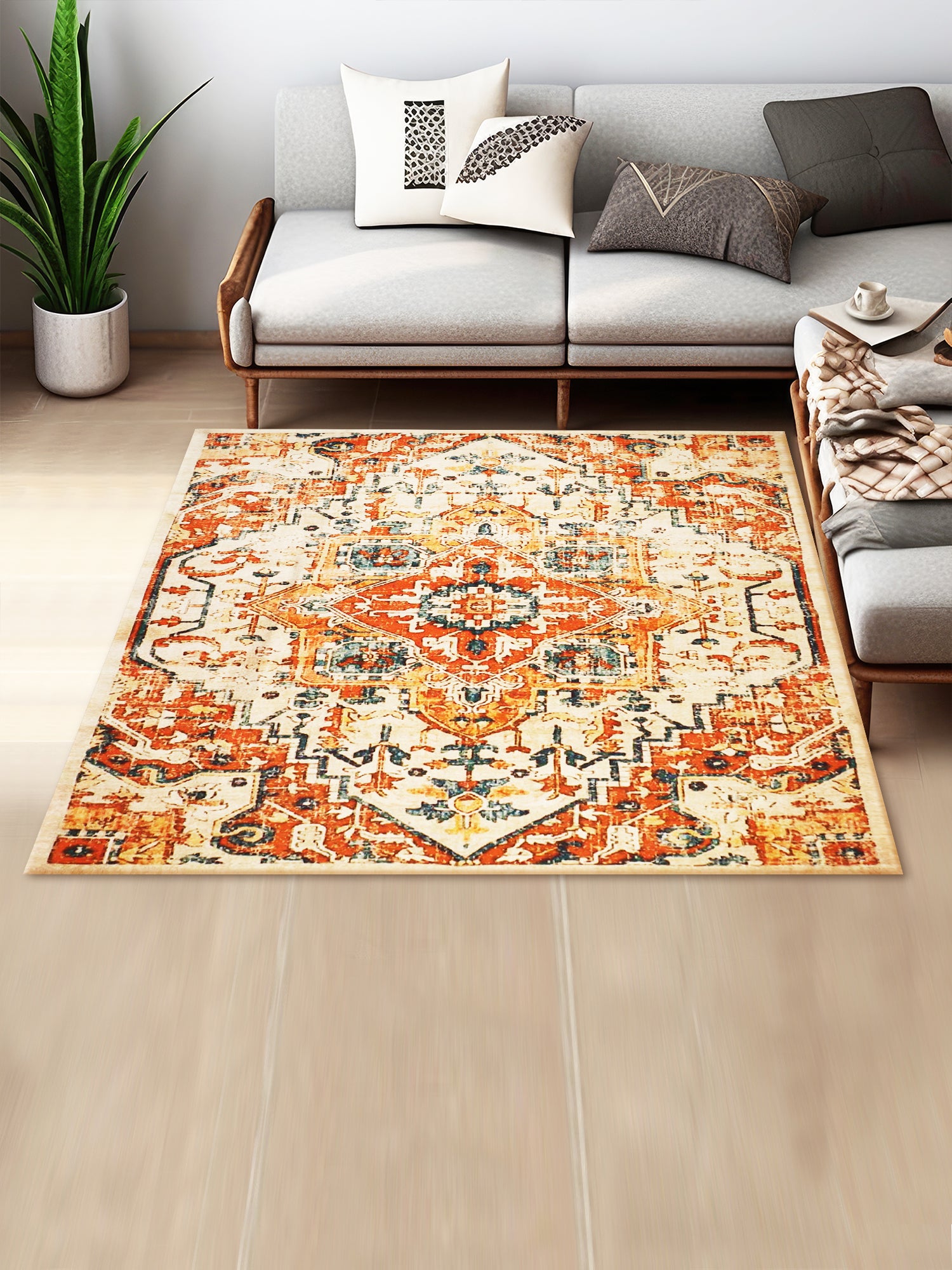 Tyche Digital-Printed Cotton Rug