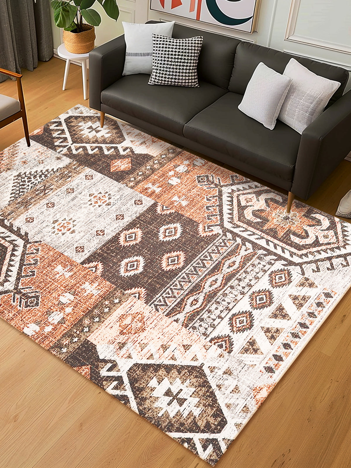 Troilus Digital-Printed Cotton Rug