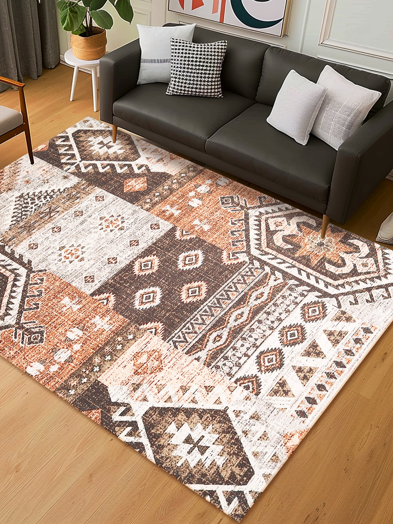 Troilus Digital-Printed Cotton Rug