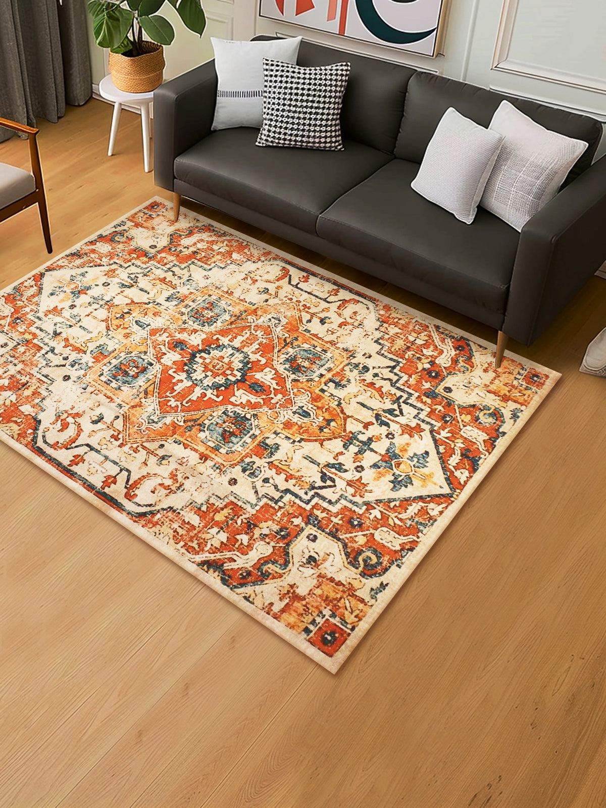 Tyche Digital-Printed Cotton Rug