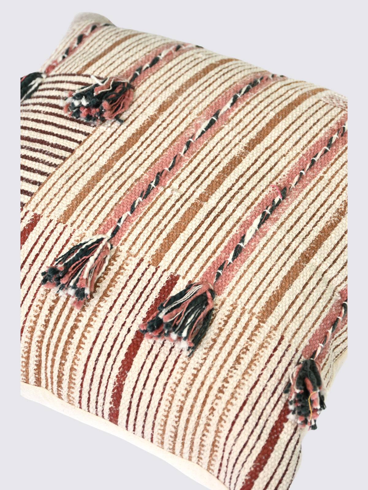 Orvaya Block-Printed Square Cushion Cover
