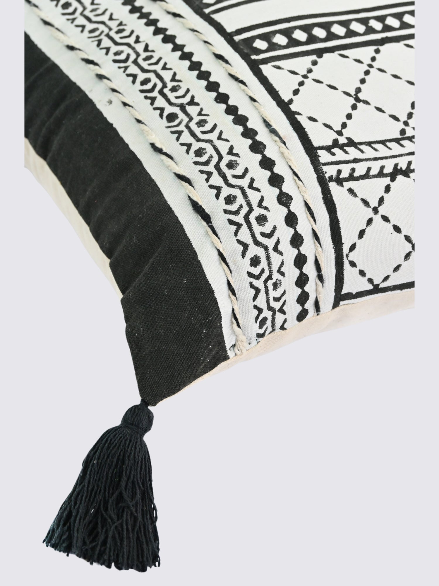 Ravya Block-Printed Square Cushion Cover