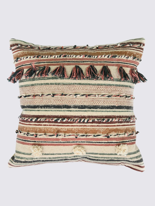 Vayari Block-Printed Square Cushion Cover