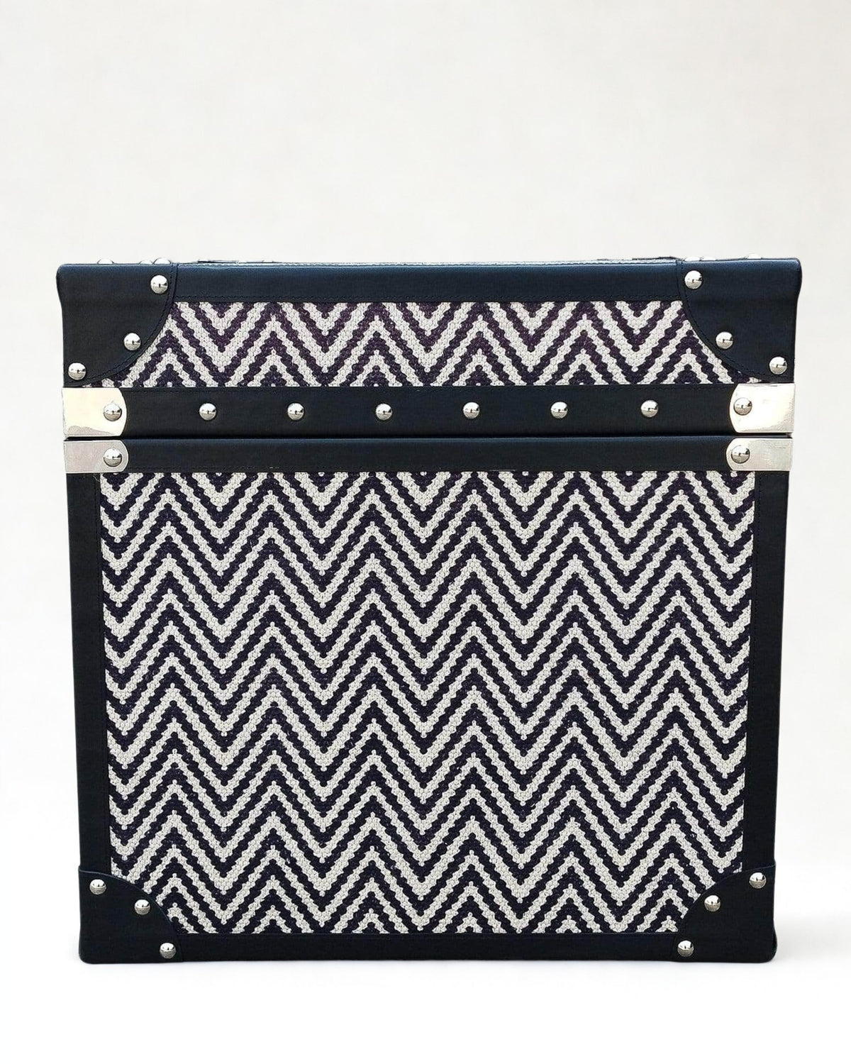 Side view of kilim storage trunk — Art Avenue