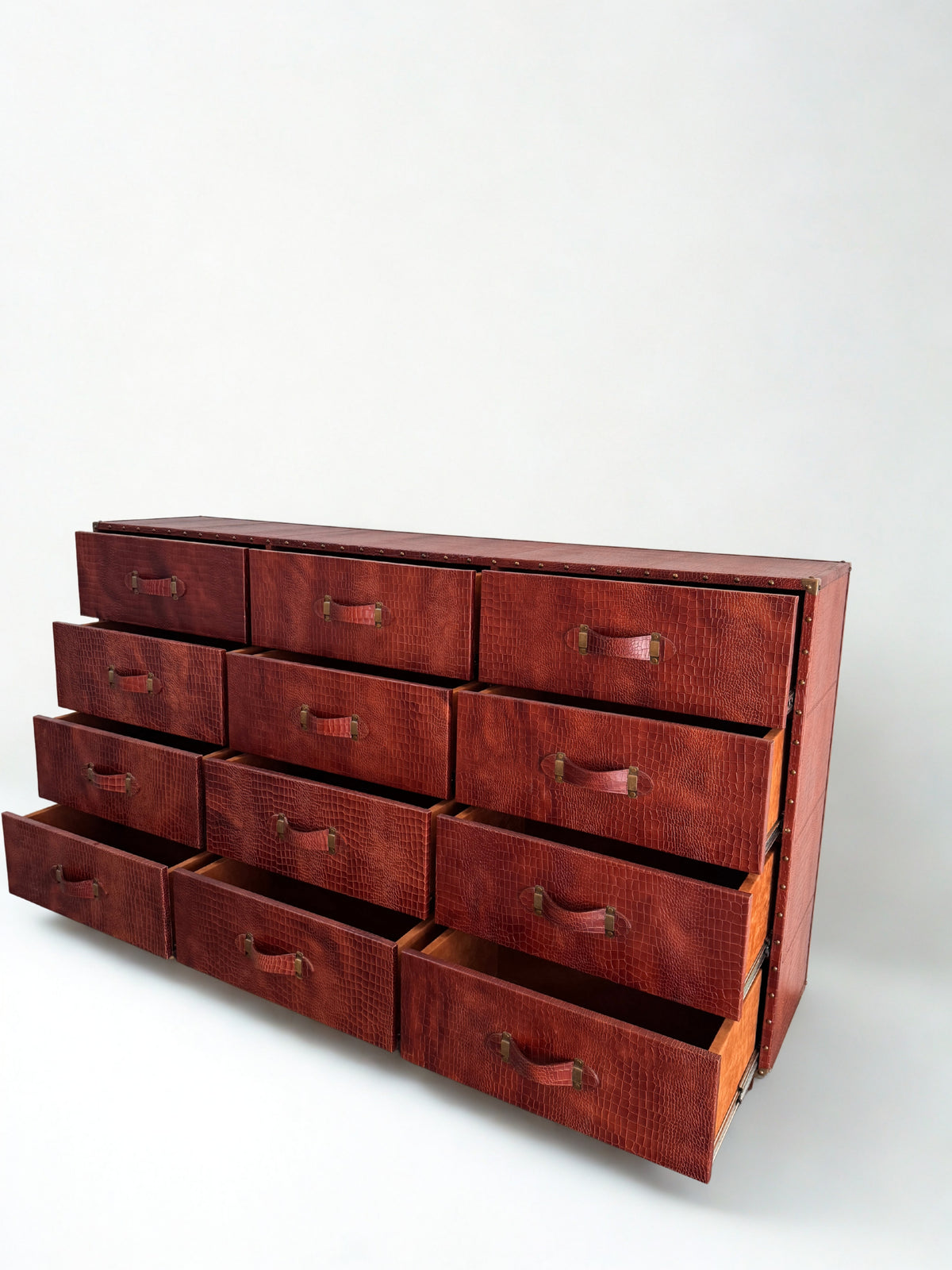Louis Leather Chest of Drawers