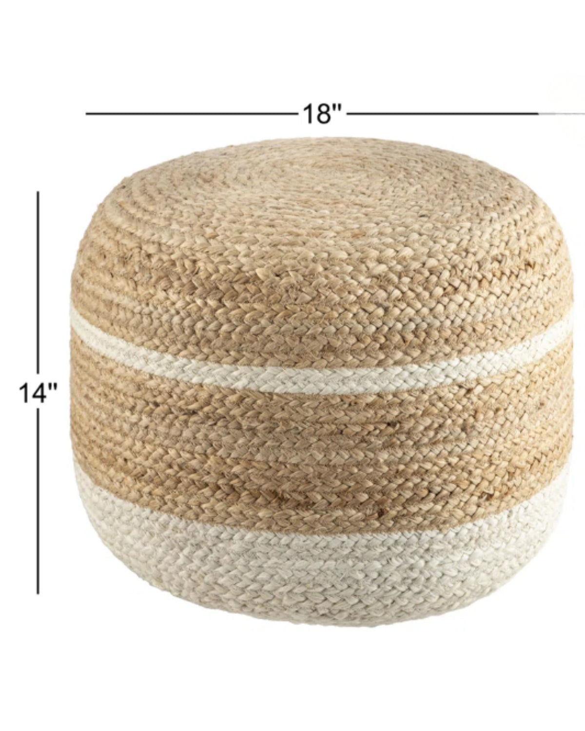 Dune kilim cylindrical floor pouf — Art Avenue