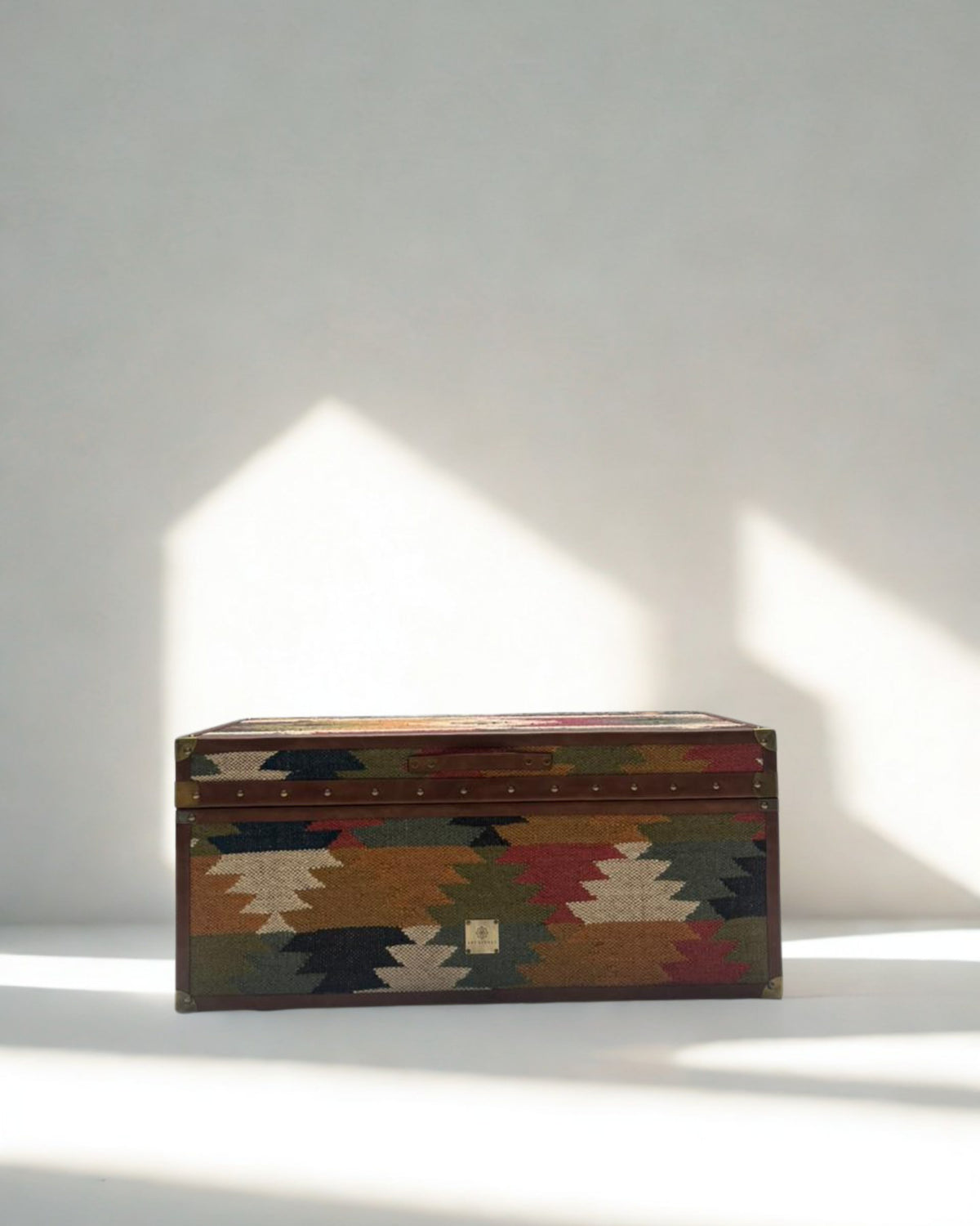 Aurum Kilim & Leather Trunk