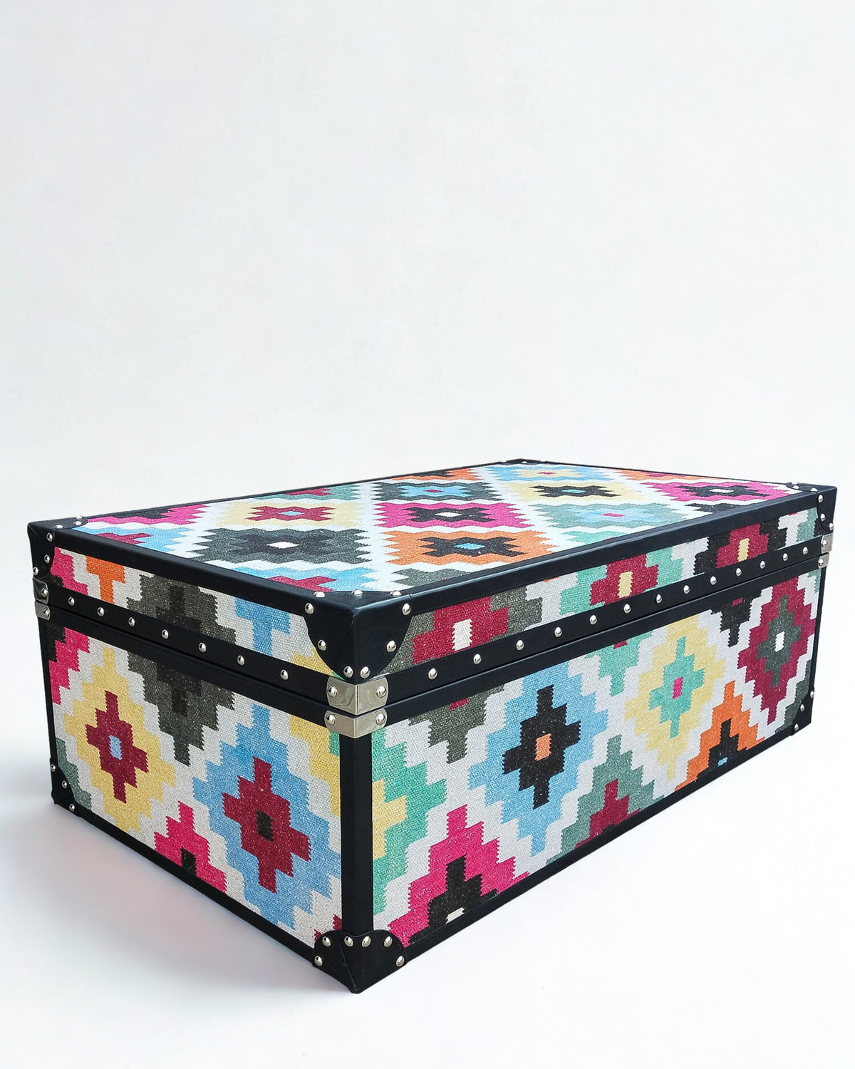 Kilim trunk lid and panel detail — Art Avenue