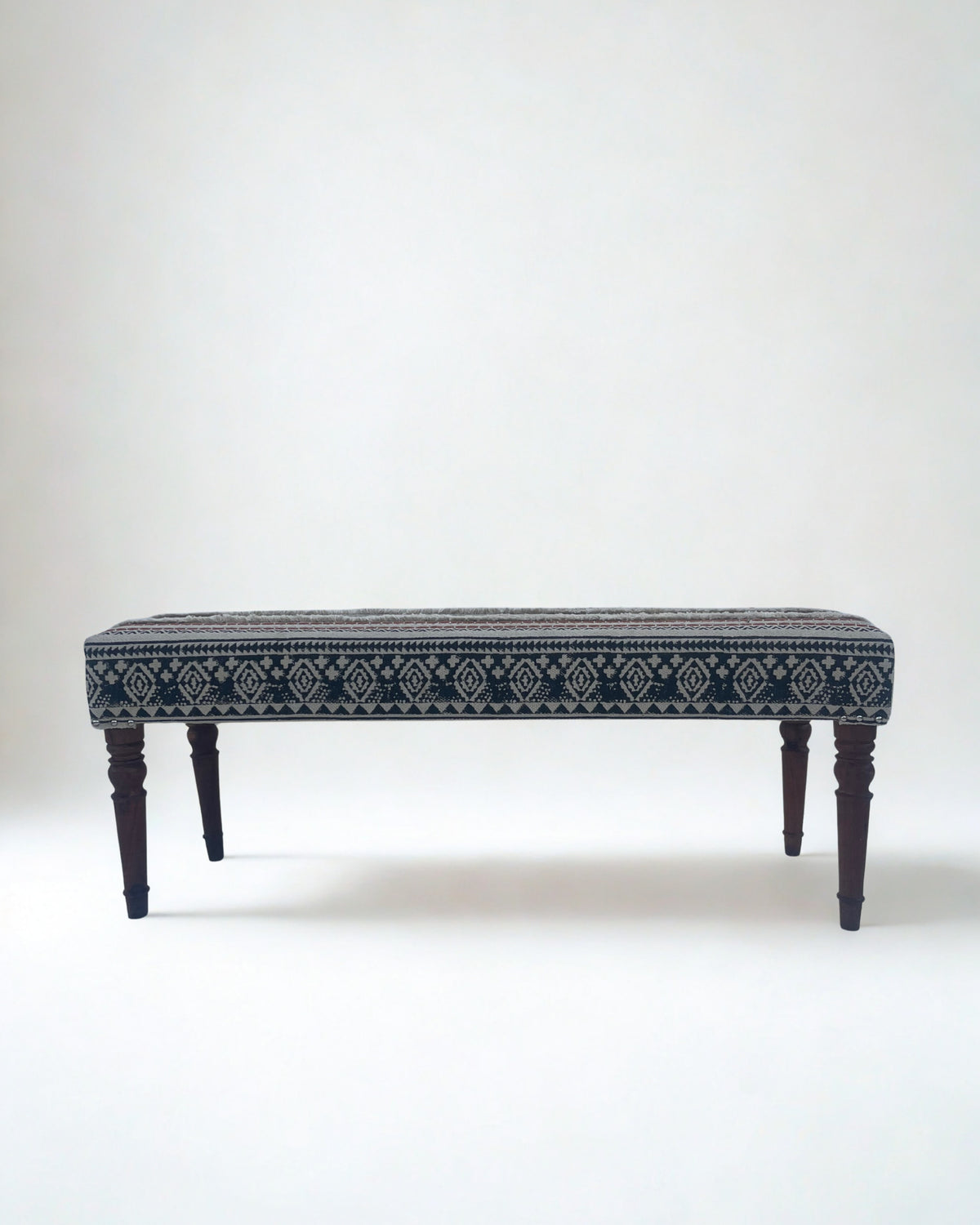 Kilim bench — seating detail — Art Avenue