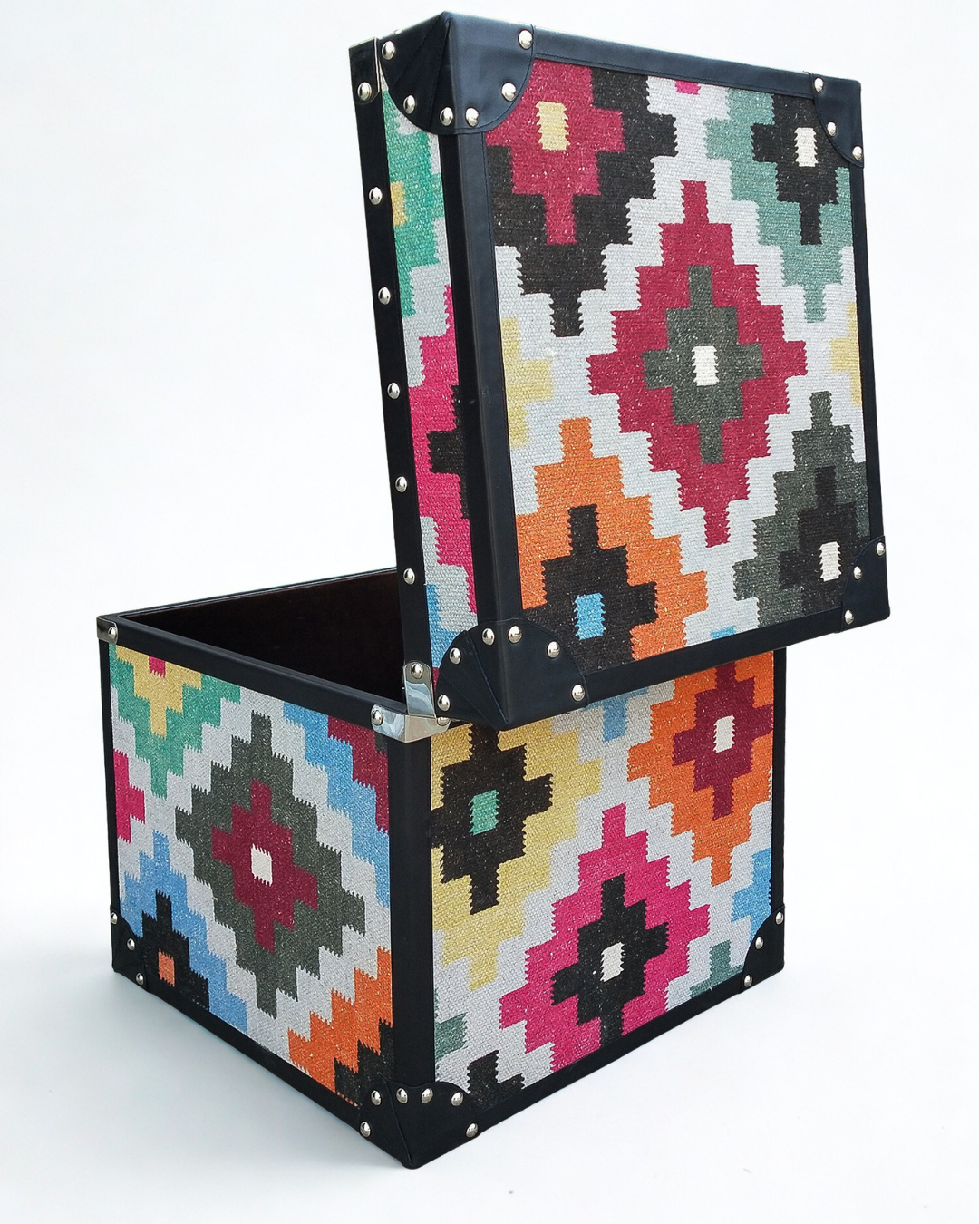Zombie kilim trunk — open view — Art Avenue