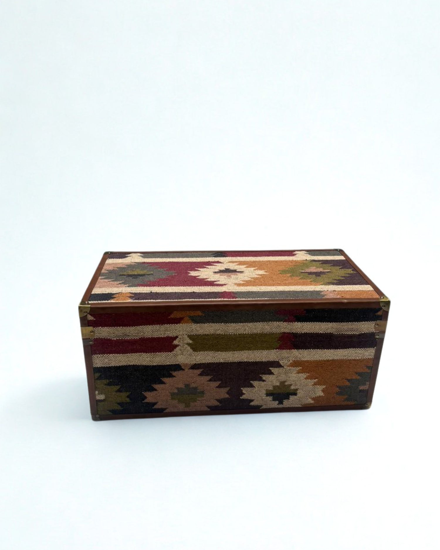 Aurum Kilim & Leather Trunk