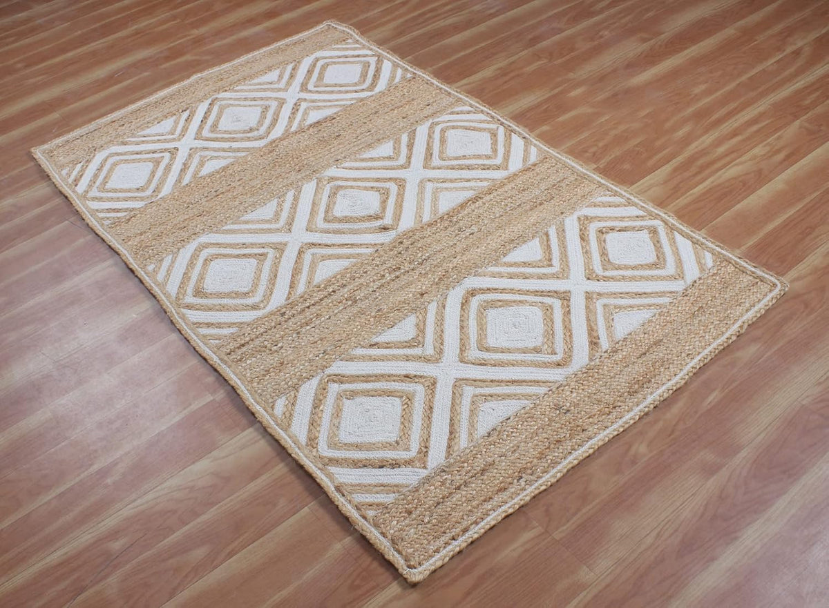Divide braided rug — texture detail — Art Avenue