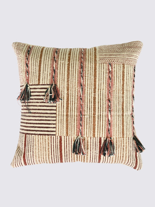 Orvaya Block-Printed Square Cushion Cover