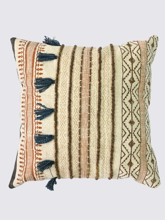 Liora Block-Printed Square Cushion Cover