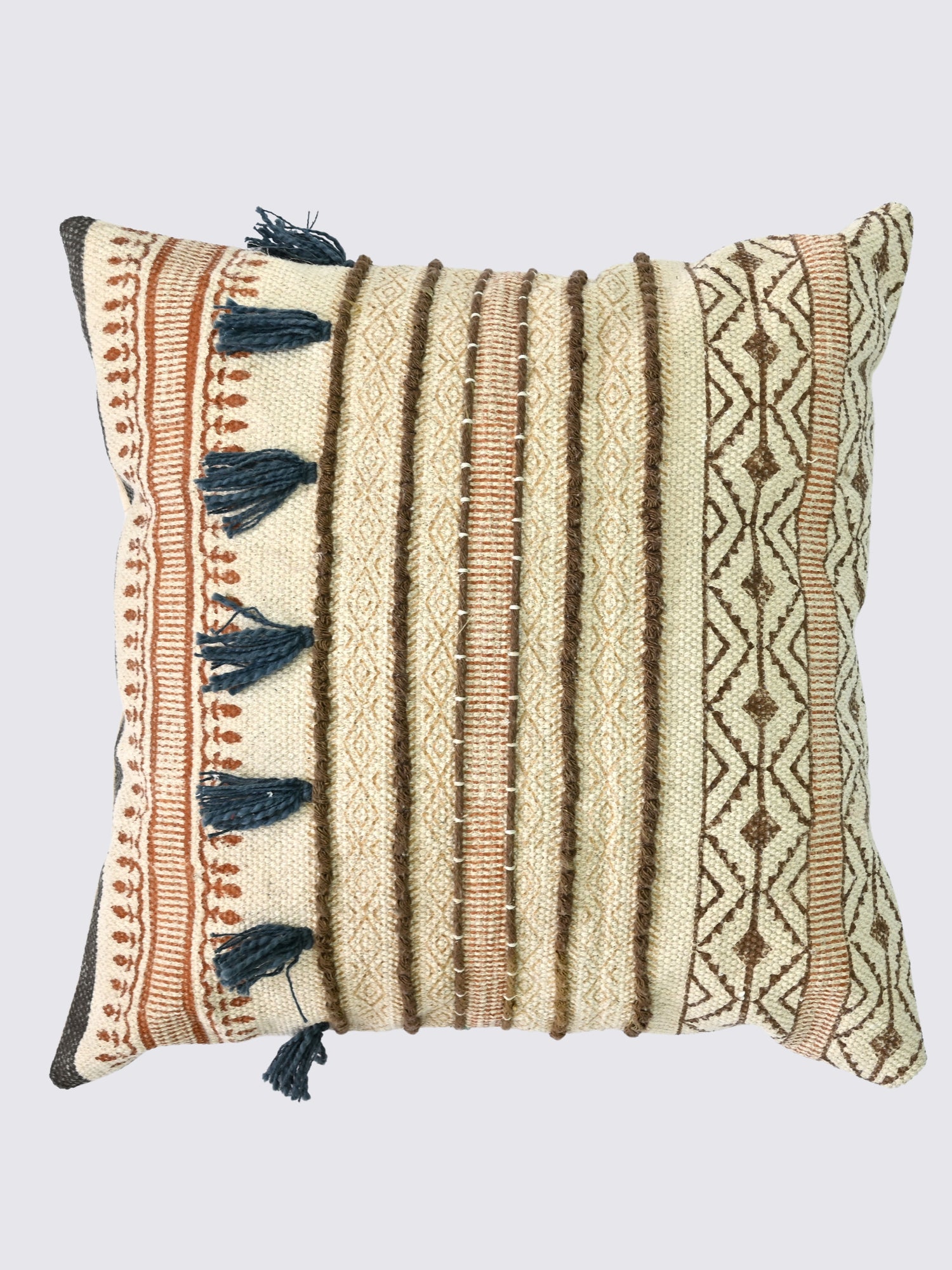 Liora Block-Printed Square Cushion Cover