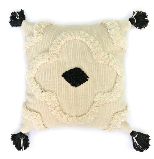 Veloya Embroidered Square Cushion Cover