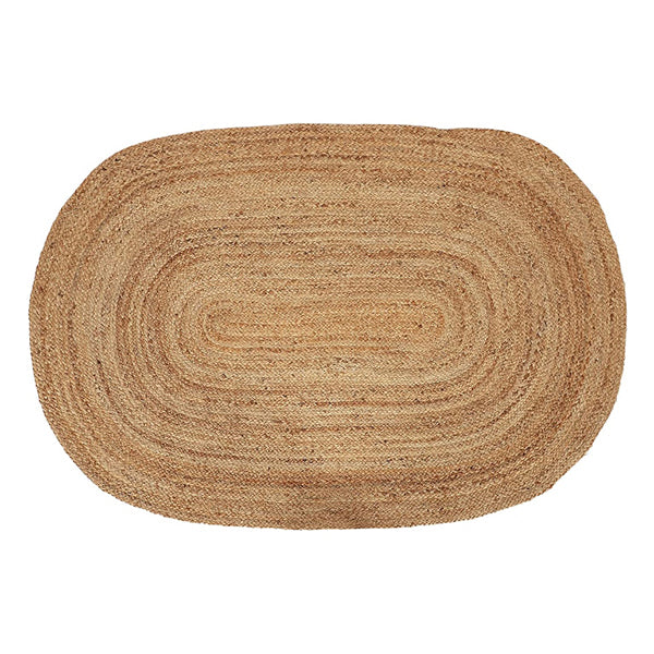 Decent Braided Oval Jute Rug