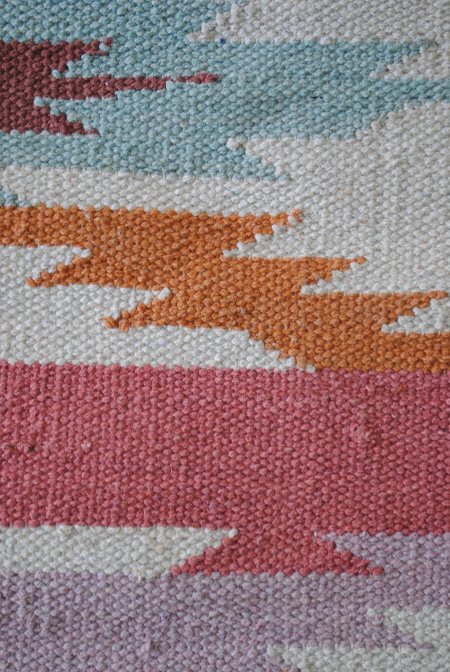 Parodia woven rug texture detail — Art Avenue Jaipur