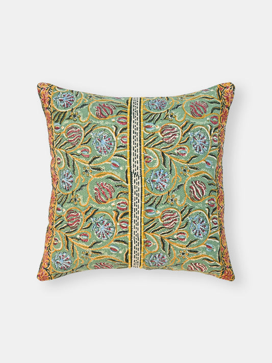 Chhap Block-Printed Square Cushion Cover