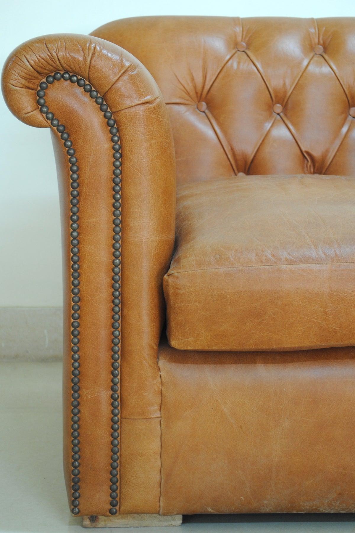 Arbor Leather Wing Back Armchair