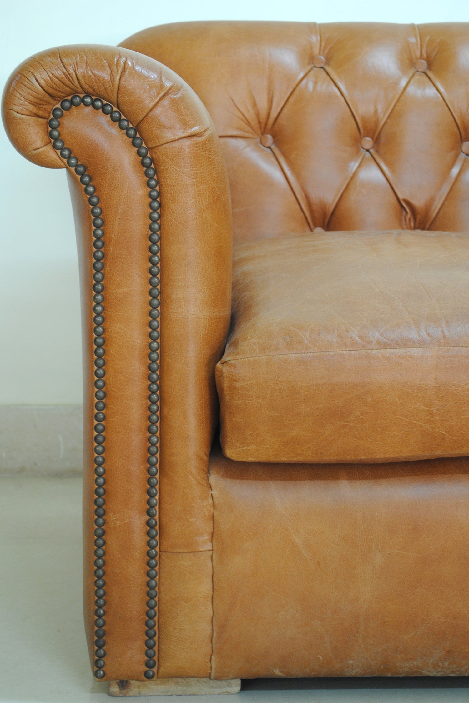 Arbor Leather Wing Back Armchair