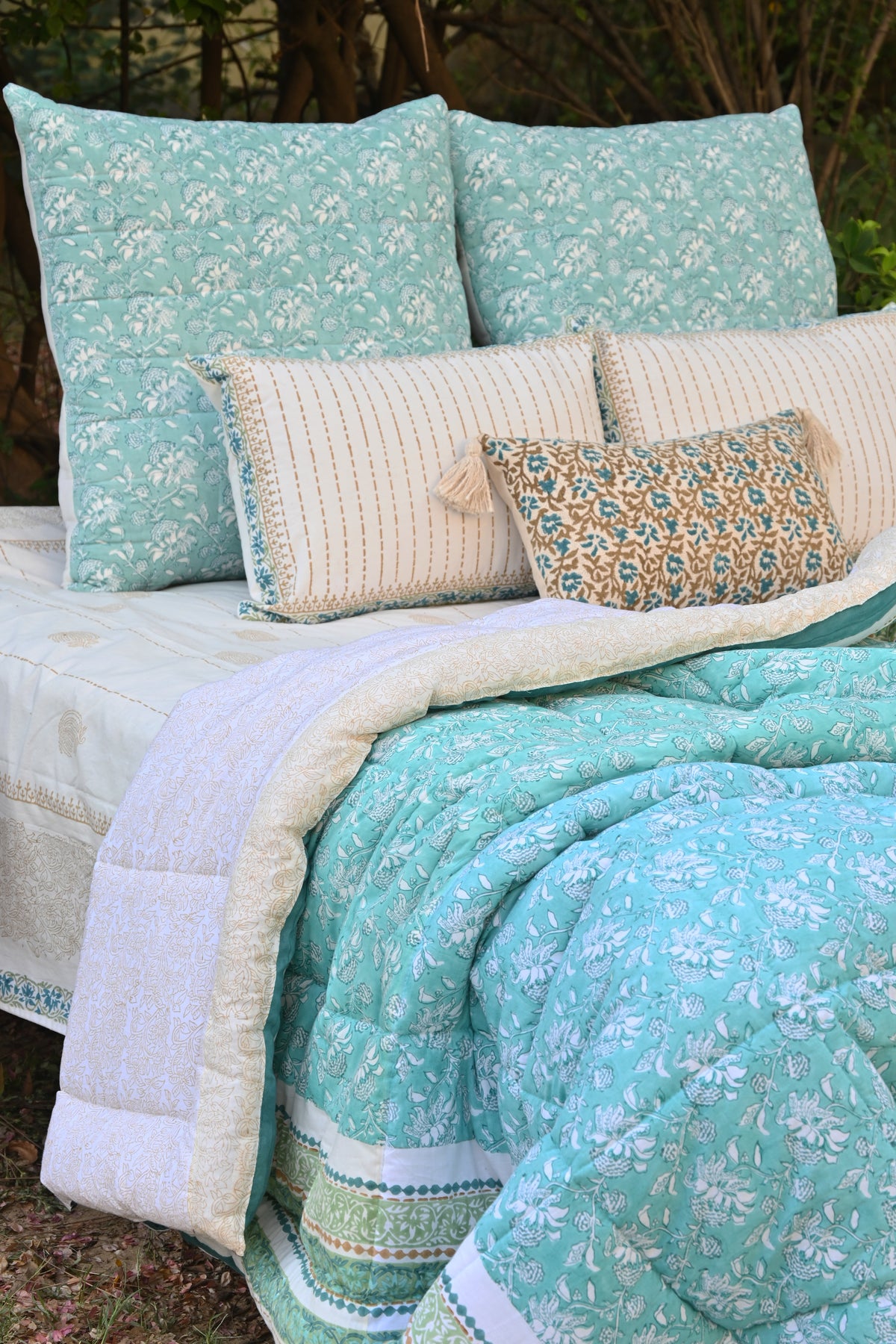 Floriva Digital-Printed Lumbar Cushion Cover