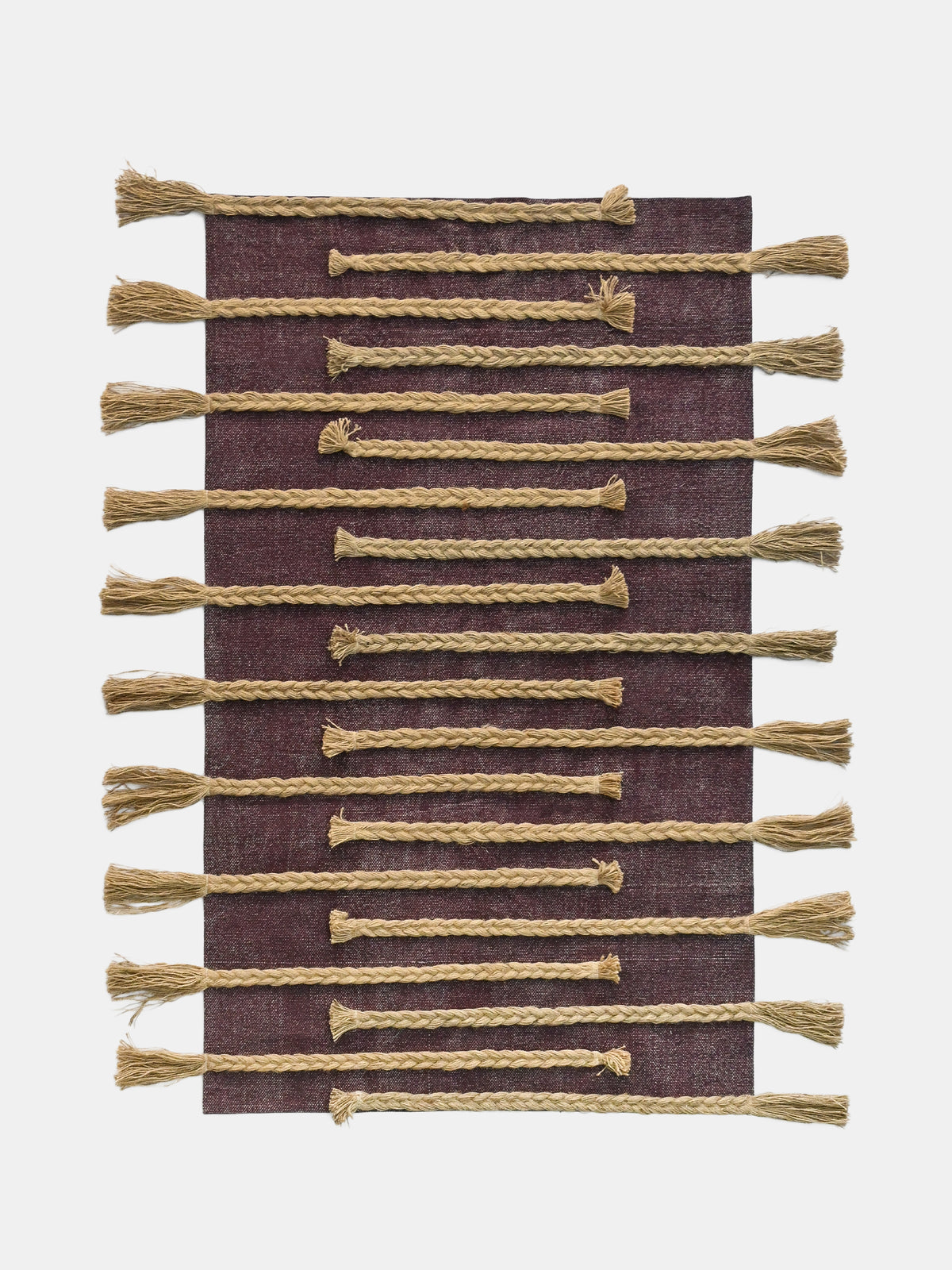 Tide Texture Hand-Embroidered Cotton & Jute Rug