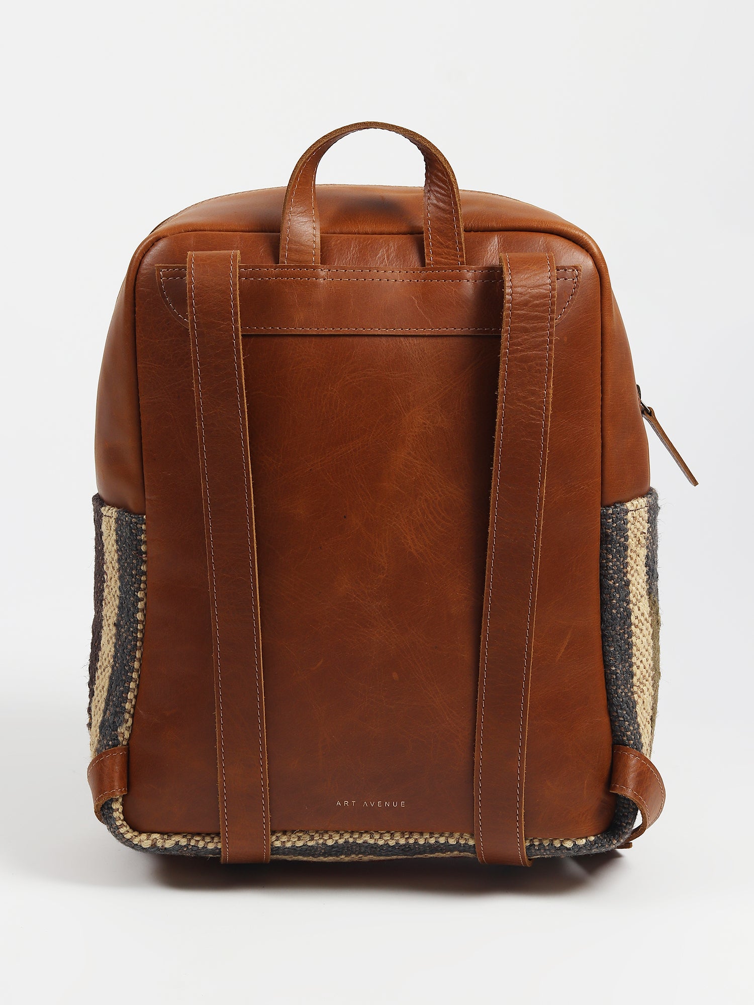 Sabre kilim backpack hardware detail — Art Avenue