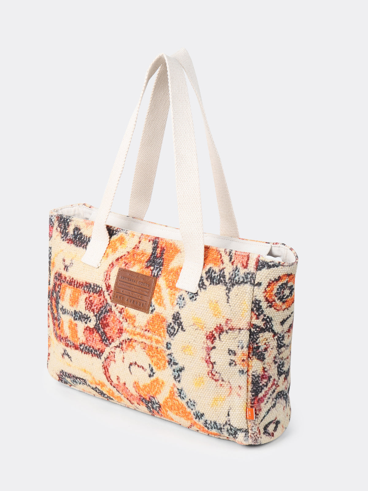 Faburra embroidered tote bag lifestyle — Art Avenue