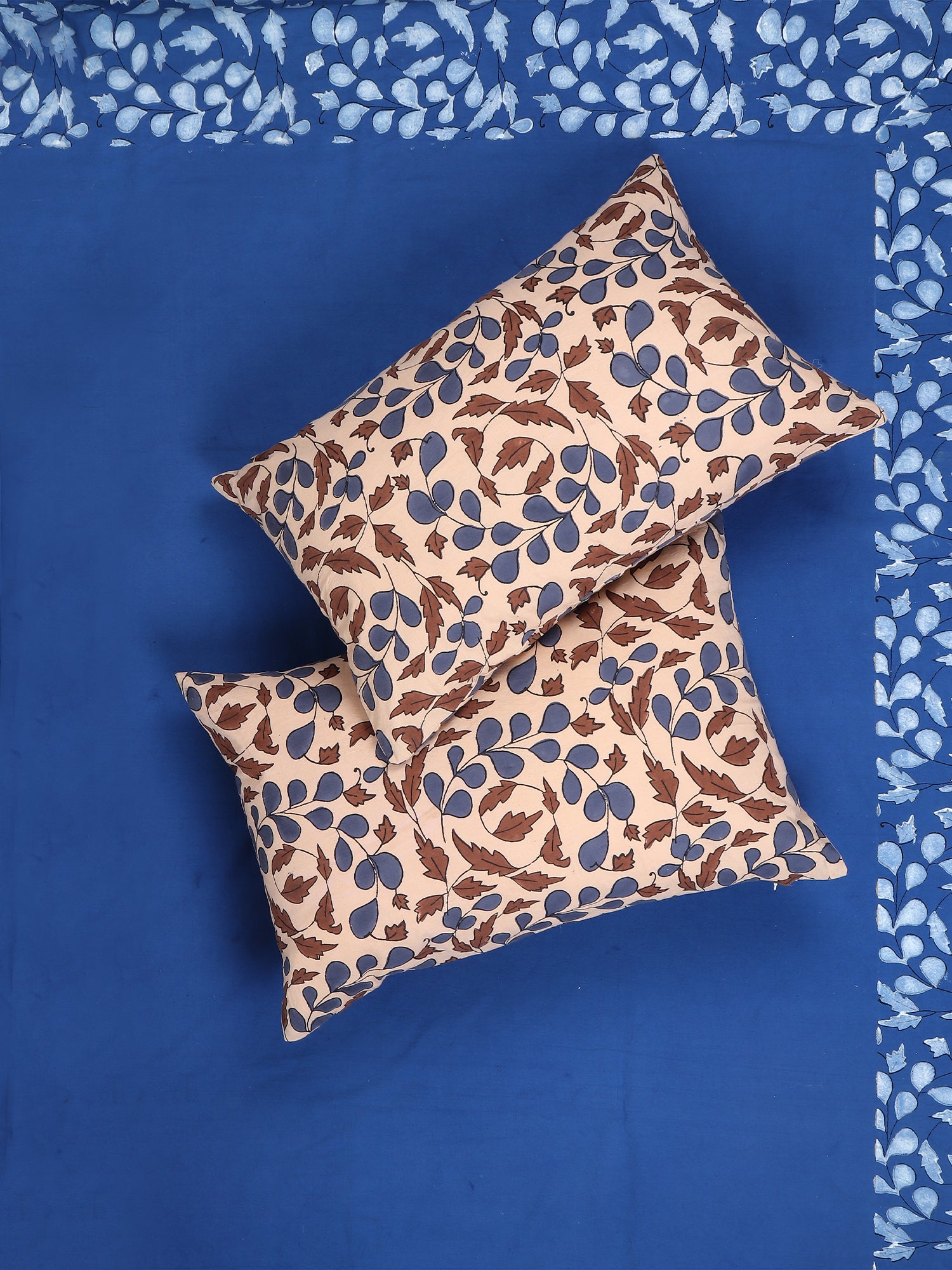 SLEEKREST COTTON PRINTED DOUBLE BEDSHEET WITH PILLOW