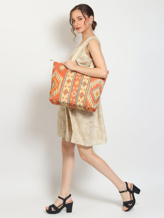 Fargo digital-printed cotton tote bag — Art Avenue