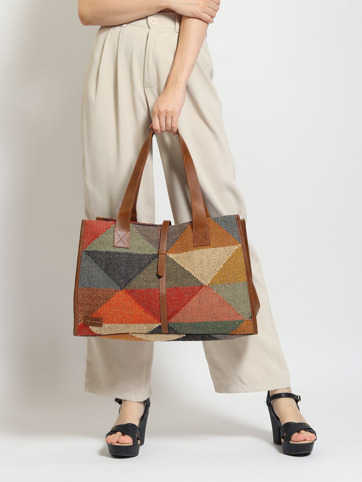 Umbra kilim handbag second view — Art Avenue
