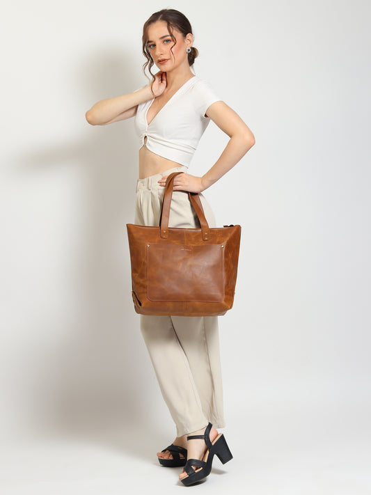 Kier leather handbag — Art Avenue
