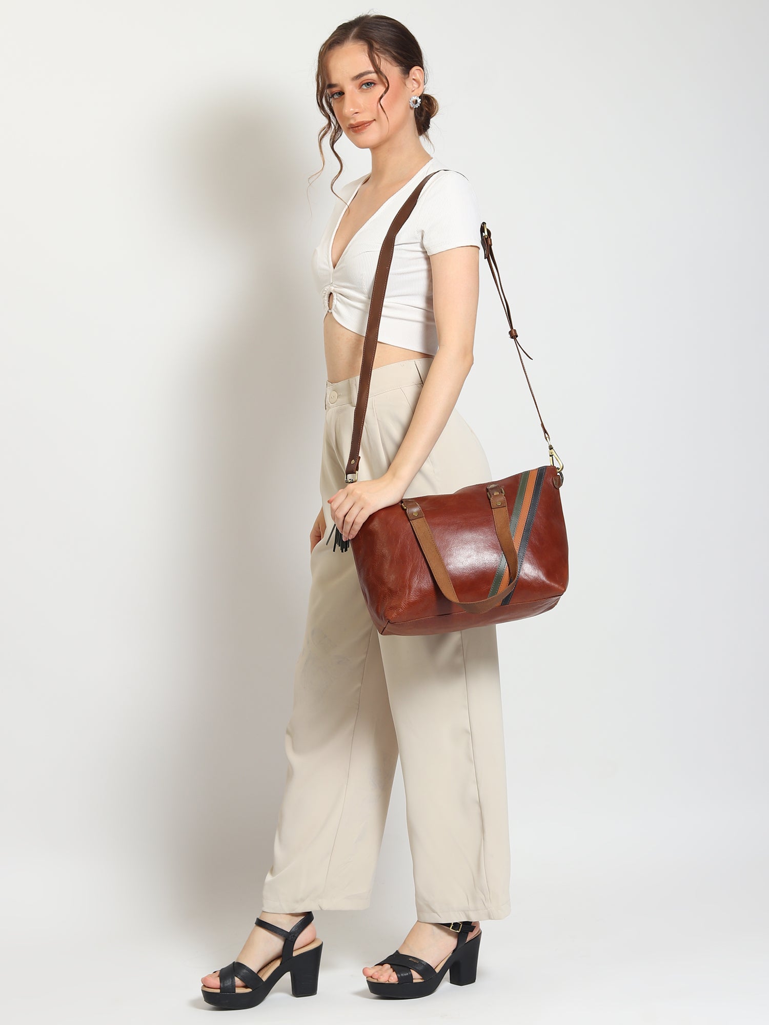 Surrane leather tote bag — Art Avenue