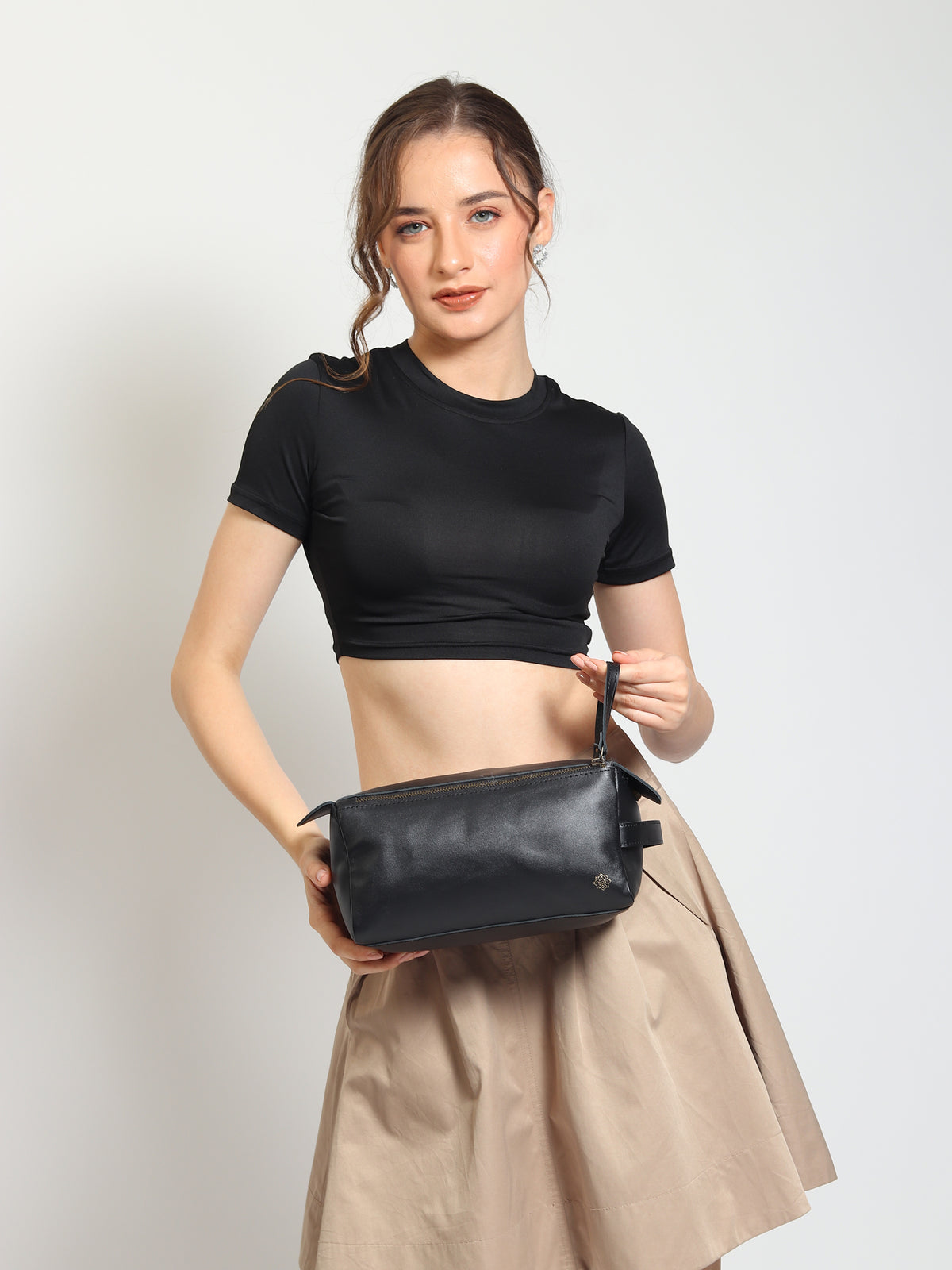 Rosary Leather Box Bag