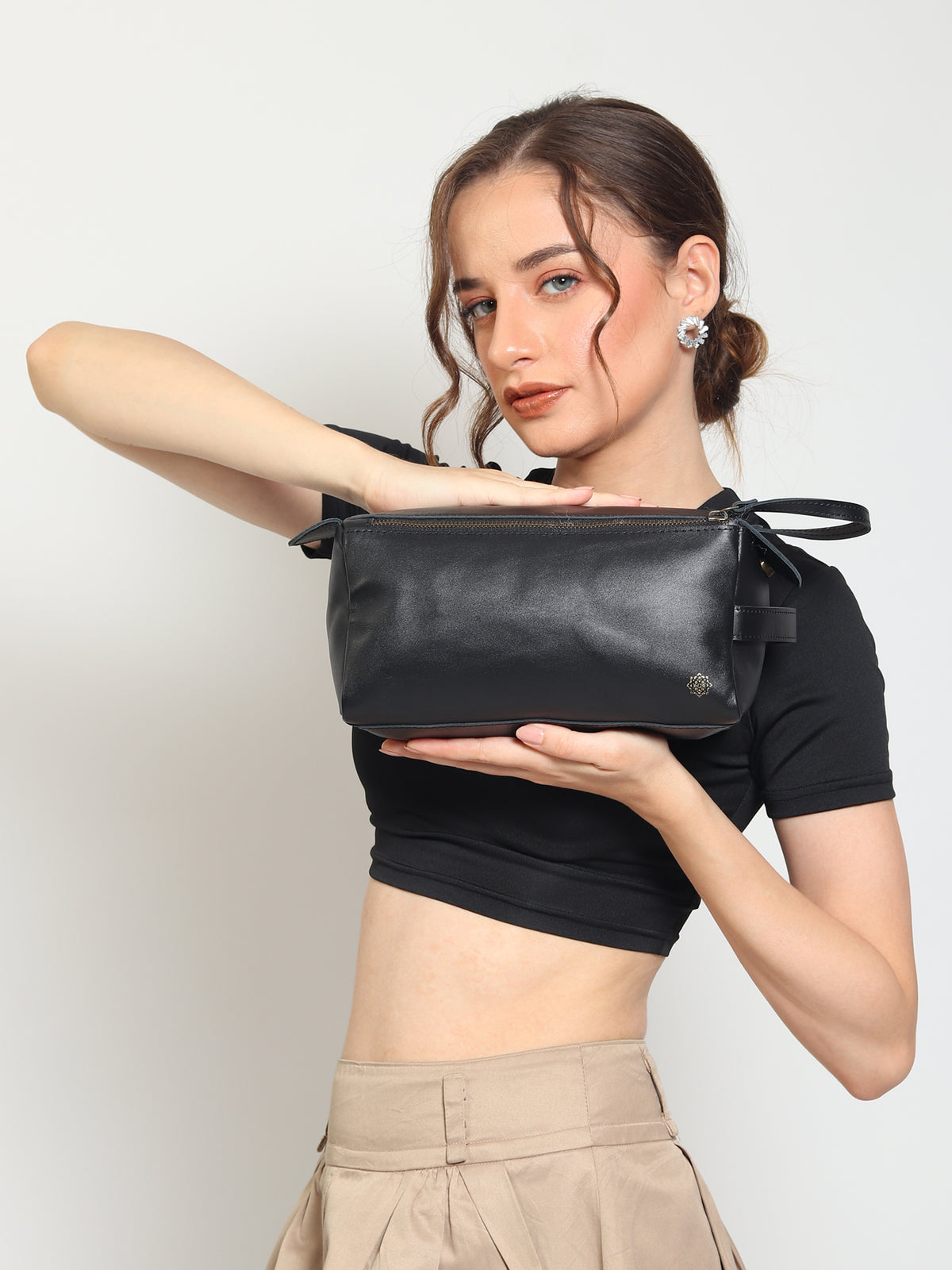 Rosary Leather Box Bag