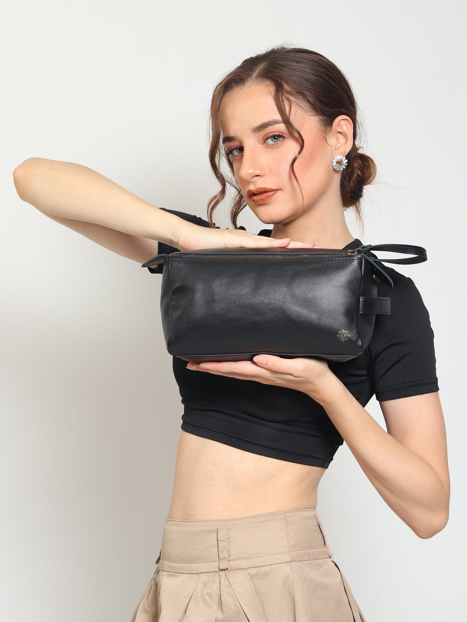 Rosary Leather Box Bag