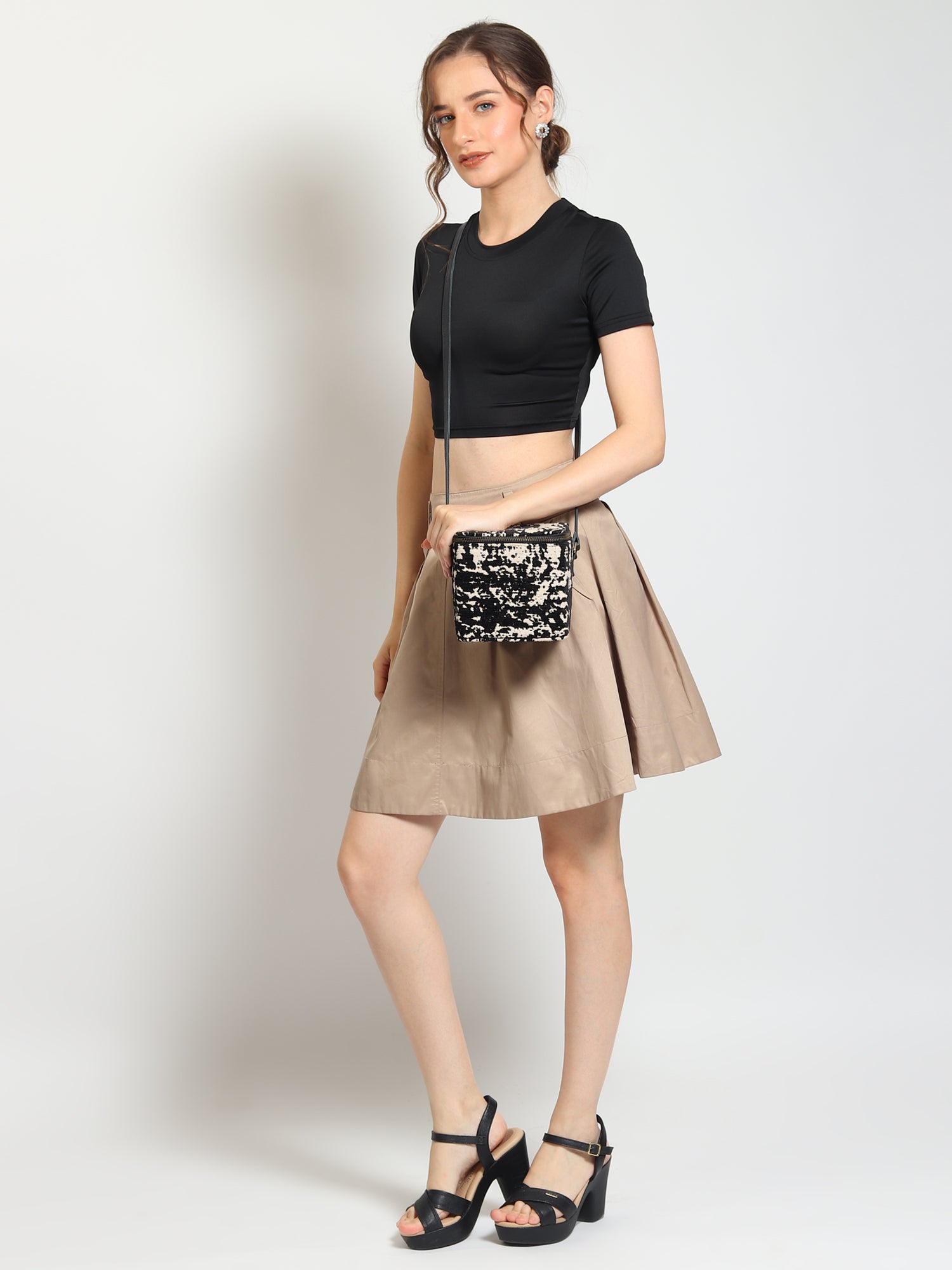 Alira jacquard sling bag alternate view — Art Avenue
